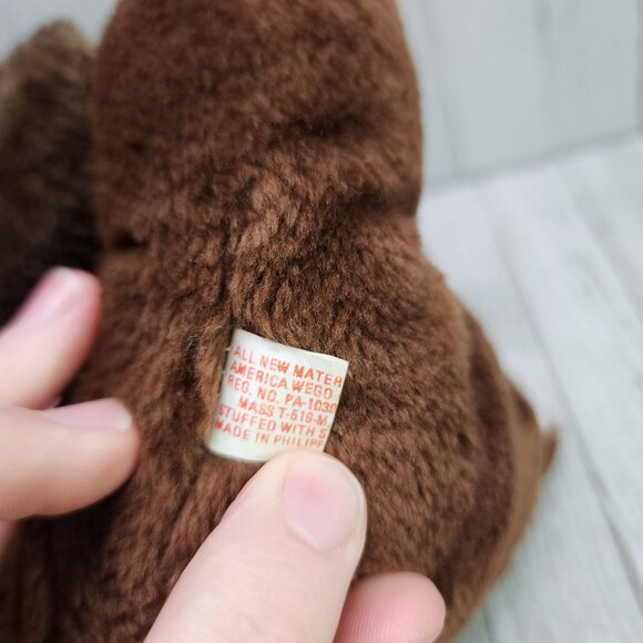 Vintage America Wego Bear Plush Holding Rabbit / Dog Stuffed Animals Toy 1982 - Picture 7 of 9